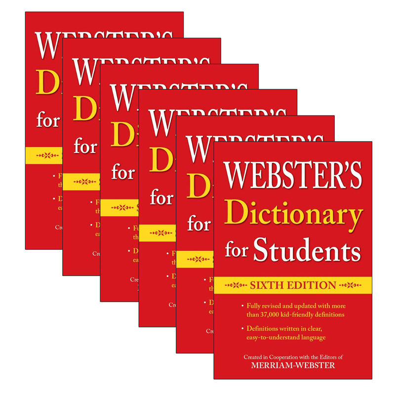 Webster's Dictionary for Students, Sixth Edition, Pack of 6