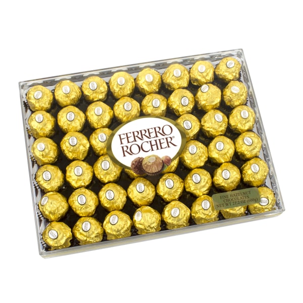 Hazelnut Chocolate Diamond Gift Box, 21.2 oz, 48 Pieces, Free Delivery in 1-4 Business Days