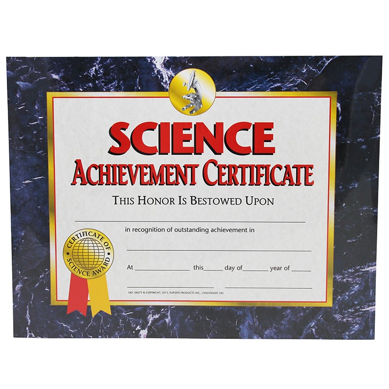 Science Achievement Certificate