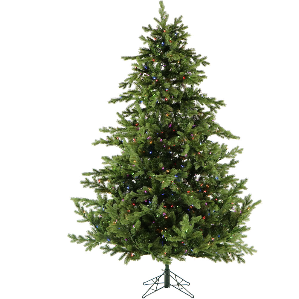 Fraser Hill Farm 7.5' Foxtail Pine Tree,8F Dual LED, EZ Connect,Remote