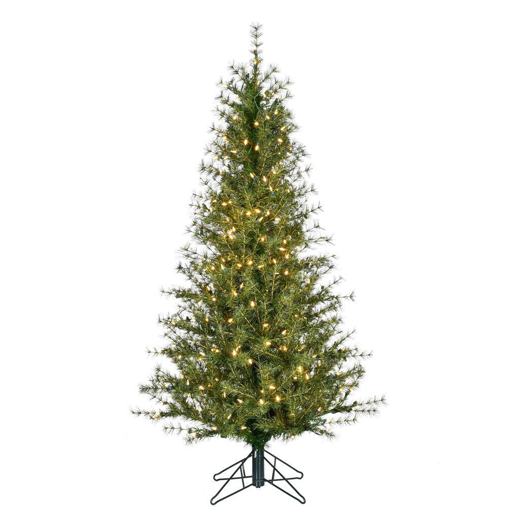 FHF 5' Farmhouse Fir with Metal Base, Warm White LED Lights