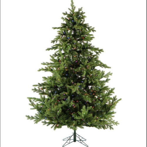 FHF 7.5' Woodside Pine Tree, Dual-Color LED Lights, EZ Connect, Remote