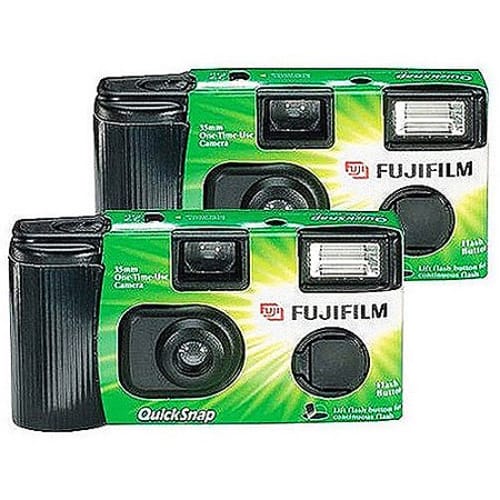 Fujifilm 7032835 QuickSnap Flash 400 Single-Use Disposable Cameras with Flash ( 2 Pack)