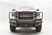 16-18 SIERRA 1500 BS ELITE FULL GRILL GUARD W/ TOW HOOKS MATTE BLACK