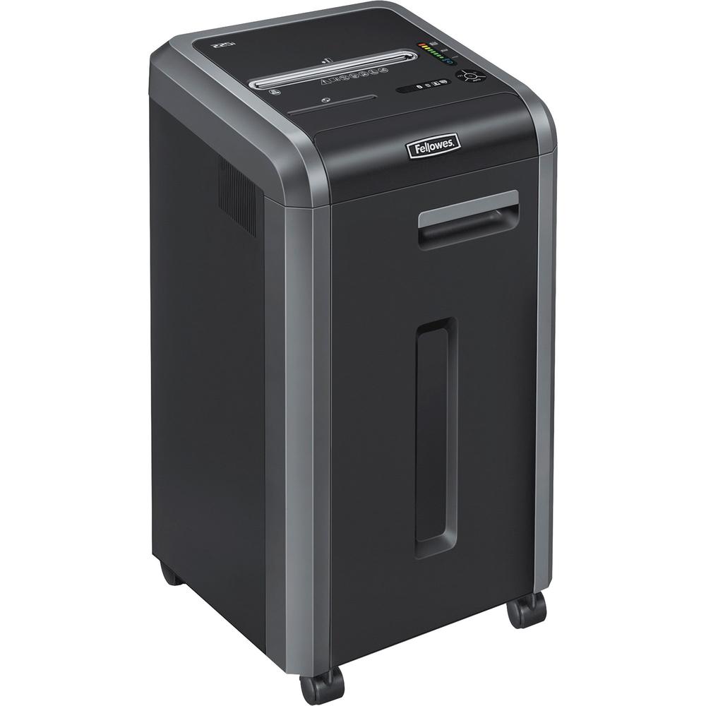 Fellowes Powershred 225i 100% Jam Proof Strip-Cut Shredder - Continuous Shredder - Strip Cut - 22 Per Pass - for shredding 