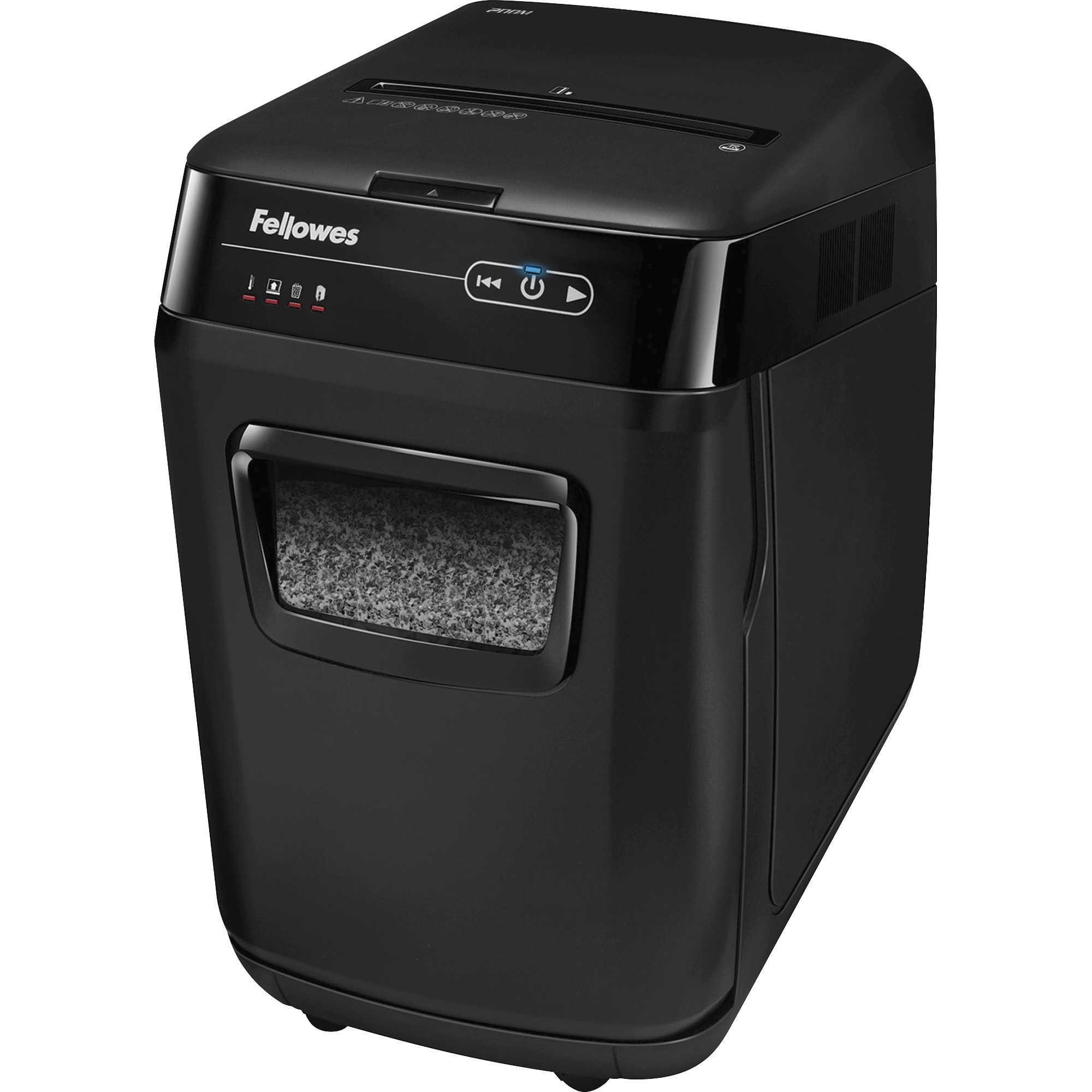 Fellowes AutoMax 200M Auto Feed Shredder - Non-continuous Shredder - Micro Cut - 200 Per Pass - for shredding Staples, Cr