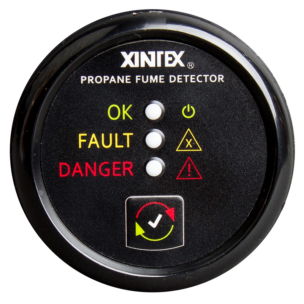 Xintex Propane Fume Detector w/Plastic Sensor - No Solenoid Valve - Black Bezel Display