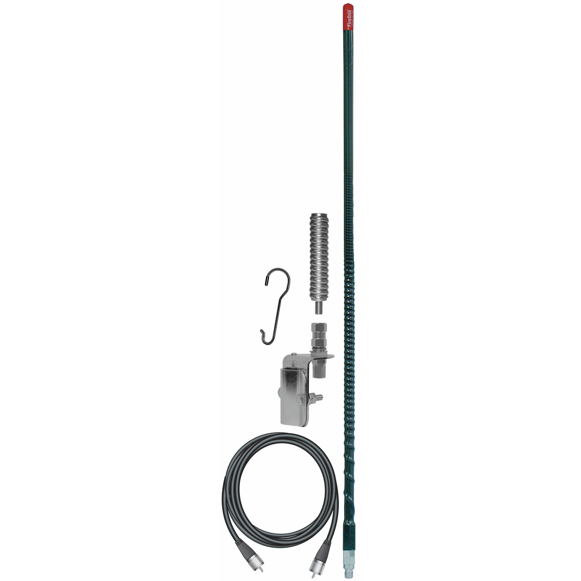 3' Single Mirror Mount Antenna Kit(Black