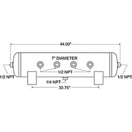 AIR TANK 19 GAL 7PORTS