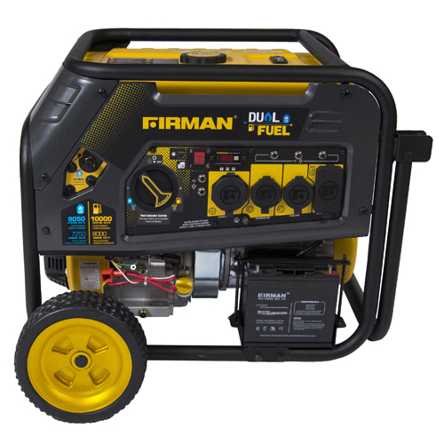 Firman Power Equipment Dual Fuel 10,000/8,000 Watt (Hybrid Series) Generator