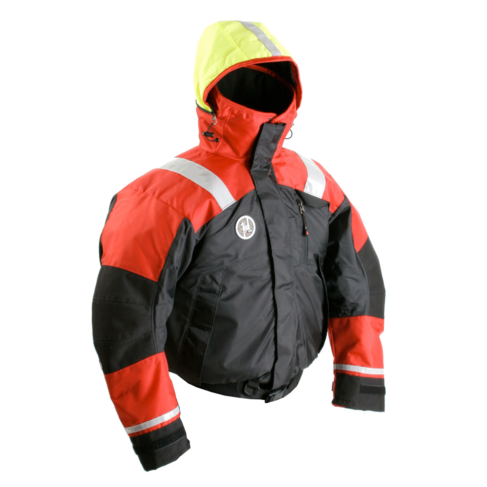 First Watch AB-1100 Flotation Bomber Jacket - Red/Black - Large