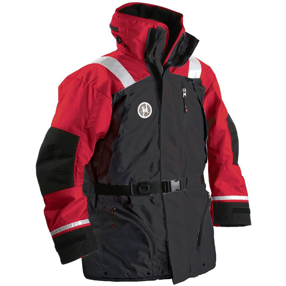 First Watch AC-1100 Flotation Coat - Red/Black - Medium