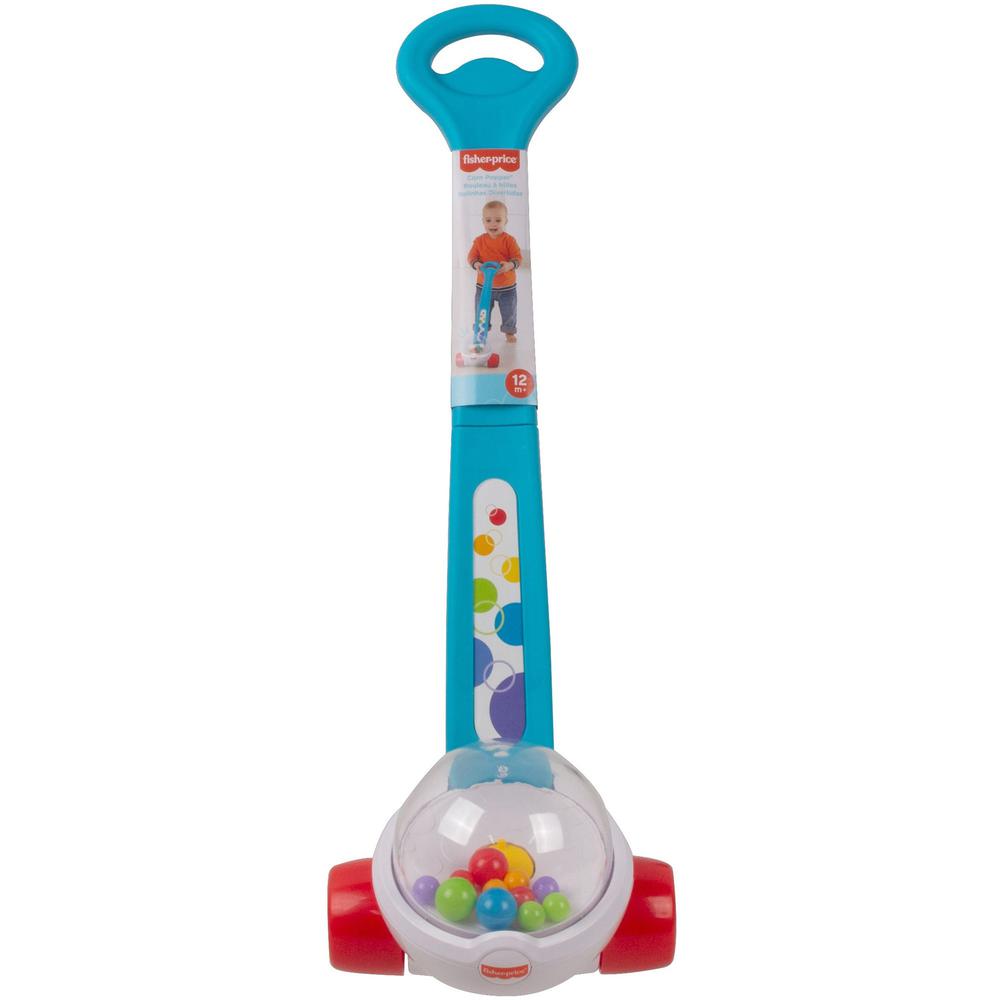 Fisher-Price Classic Corn Popper - Skill Learning: Gross Motor, Sensory, Color, Sound, Senses - 1-3 Year - Blue