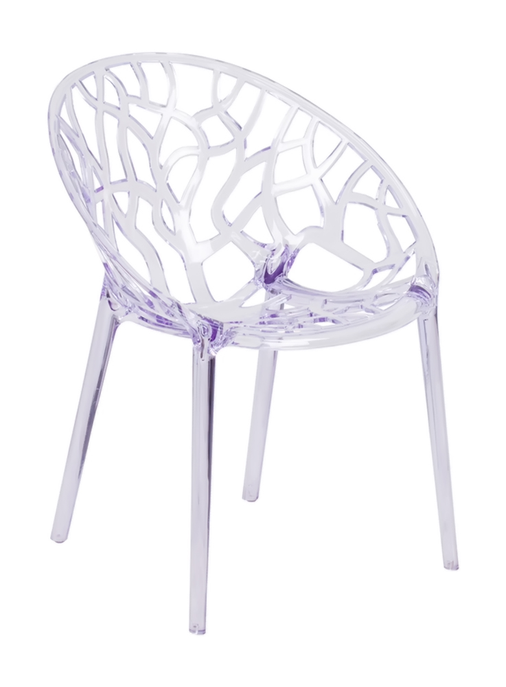 Specter Series Transparent Stacking Side Chair