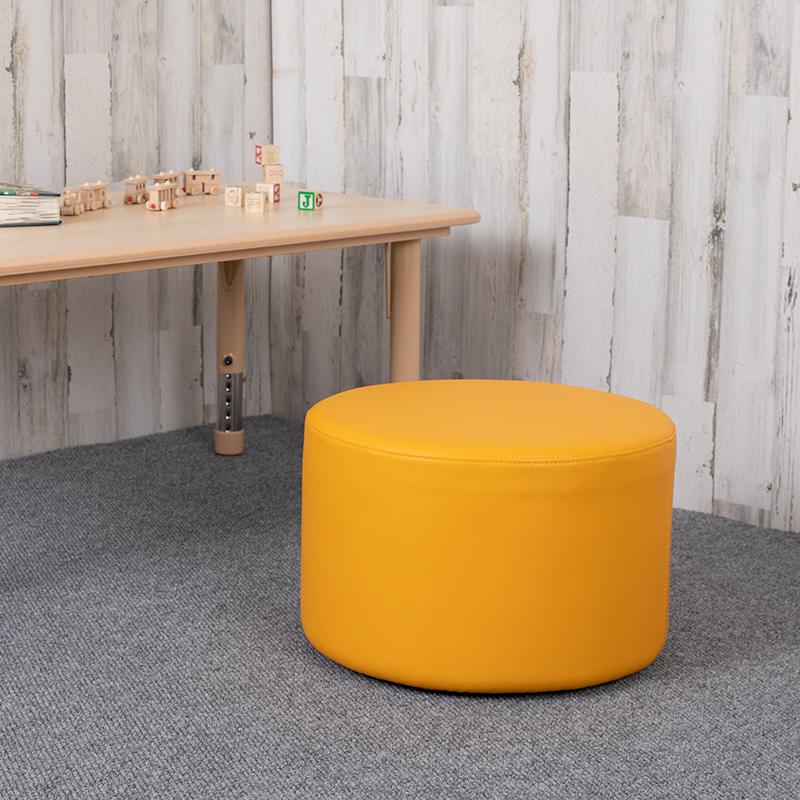 Soft Seating Collaborative Circle for Classrooms and Daycares - 12" Seat Height (Yellow)