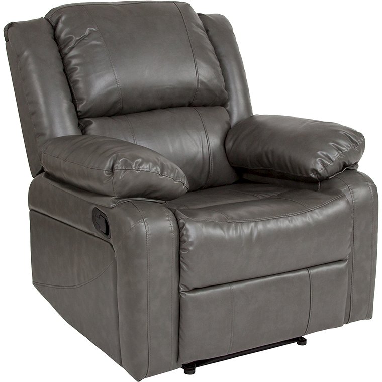 Harmony Series Gray LeatherSoft Recliner