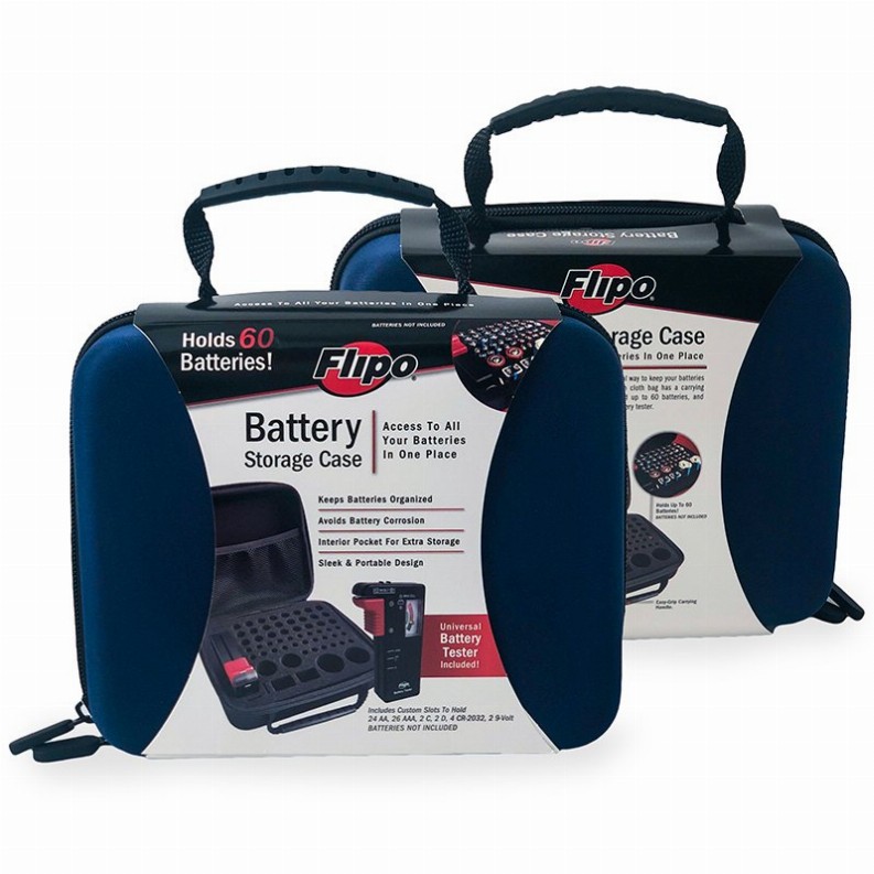 Flipo Battery Storage Case - Small Blue