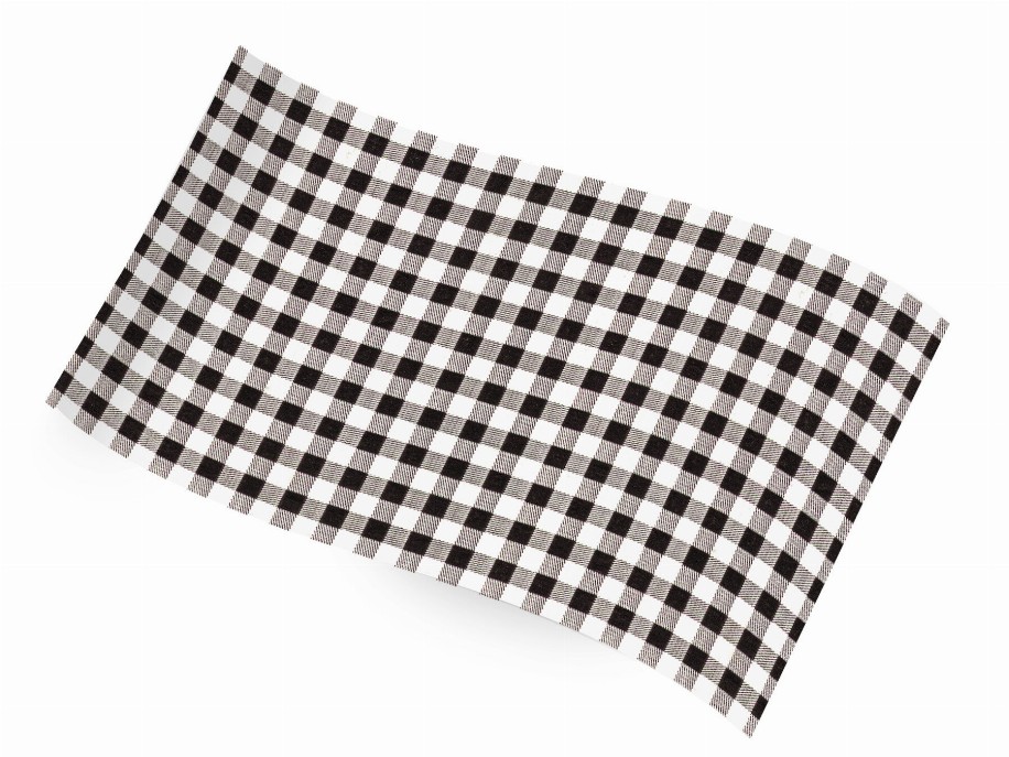 Tissue Paper - 20"x30" Black Gingham