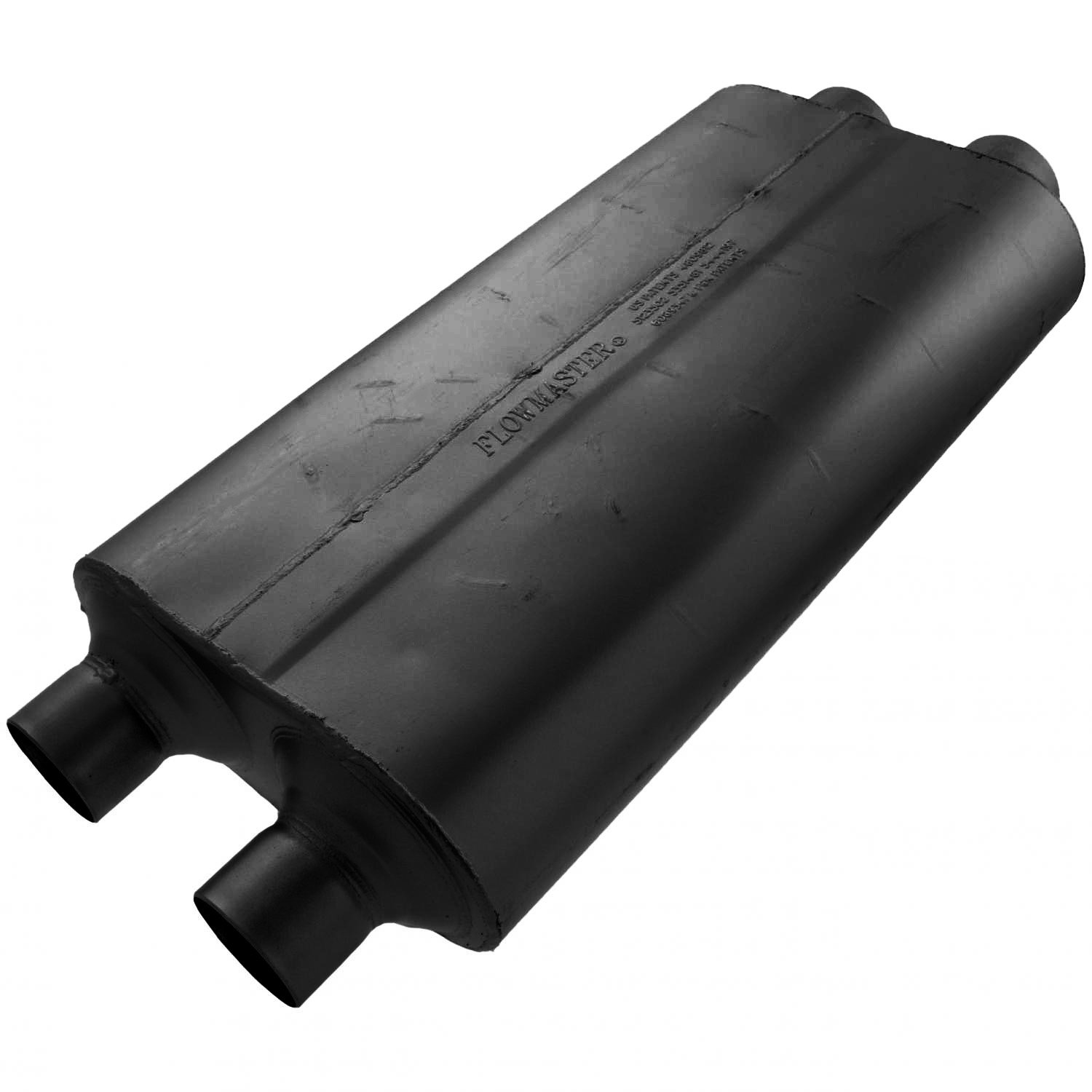 50 SERIES BIG BLOCK MUFFLER, 3.00IN IN (D) / 2.50IN OUT (D): EA