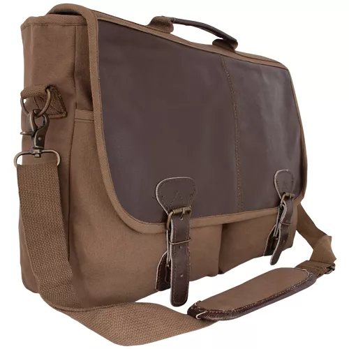 Academic Portfolio Briefcase - Olive Brown