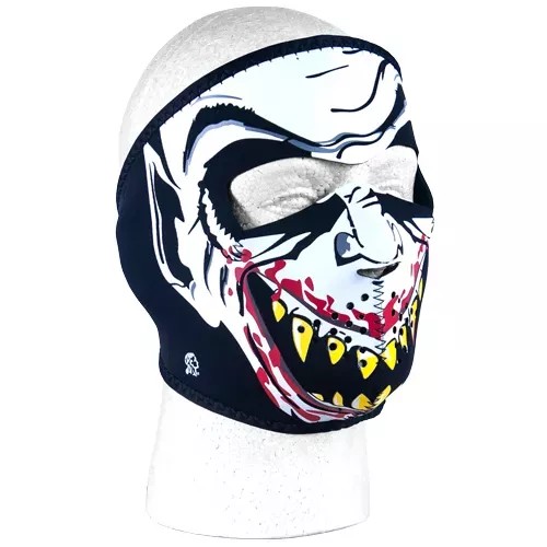 Neoprene Thermal Face Mask - Vampire - Glow In The Dark