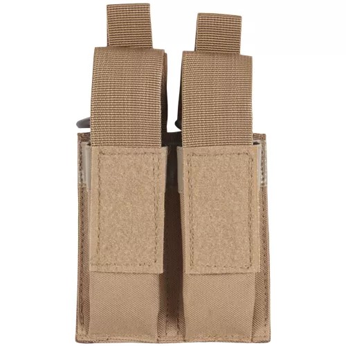 Pistol Quick Deploy Dual Mag Pouch - Coyote