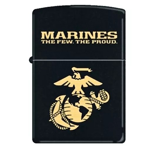 Zippo Marines The Few The Proud Black Matte