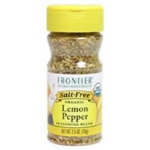 Frontier Natural Salt-Free Lemon Pepper Seasoning (6x2.5 Oz)