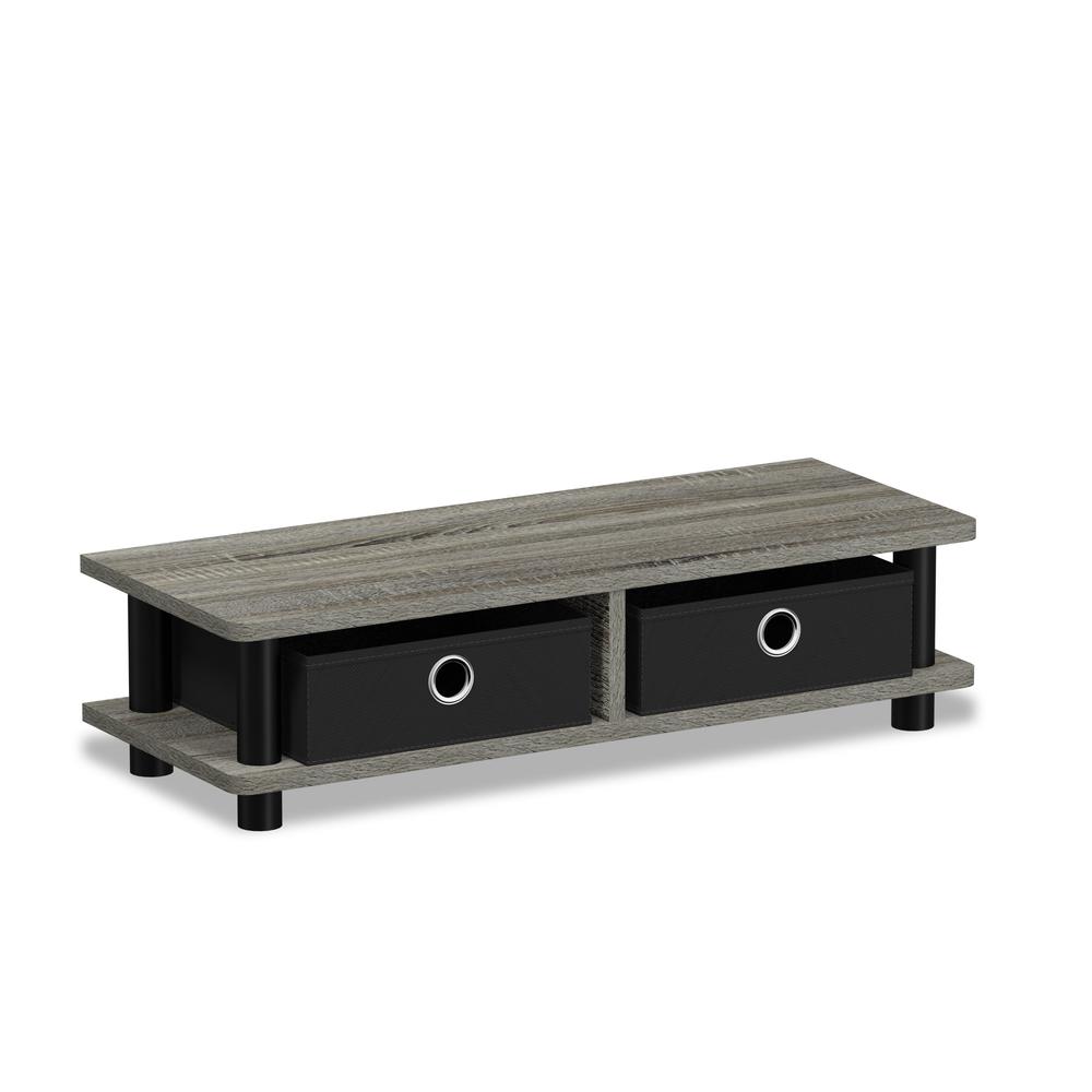 Turn-N-Tube Monitor Stand, French Oak Grey/Black