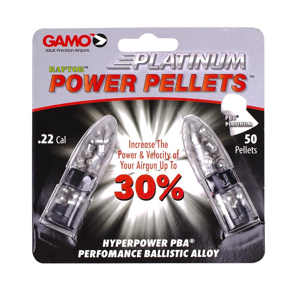 Gamo .22cal Domed PBA Platinum Air Gun Pellets - 9.7 Grain (50 Count)