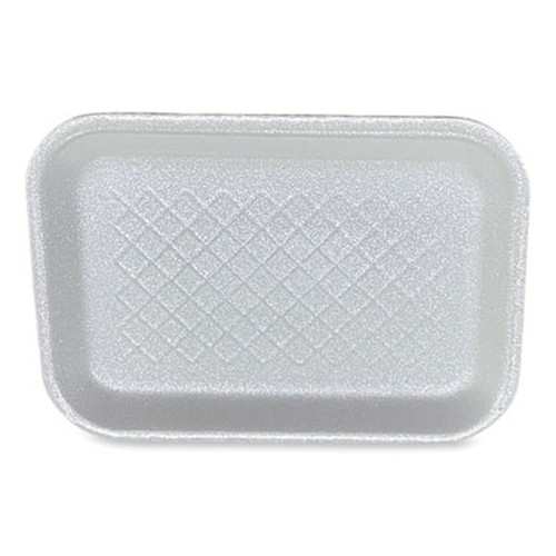 Meat Trays, #2S, 8.5 x 6 x 0.7, White, 500/Carton