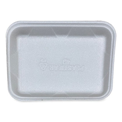 Meat Trays, #4D, 9.47 x 7.12 x 1.32, White, 500/Carton
