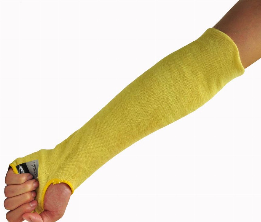 Cut Resistant Knit Sleeve With Thumb Hole