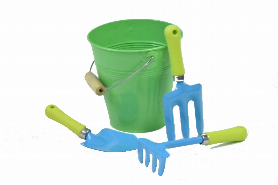 Kids Water Pail With Garden Tools Set