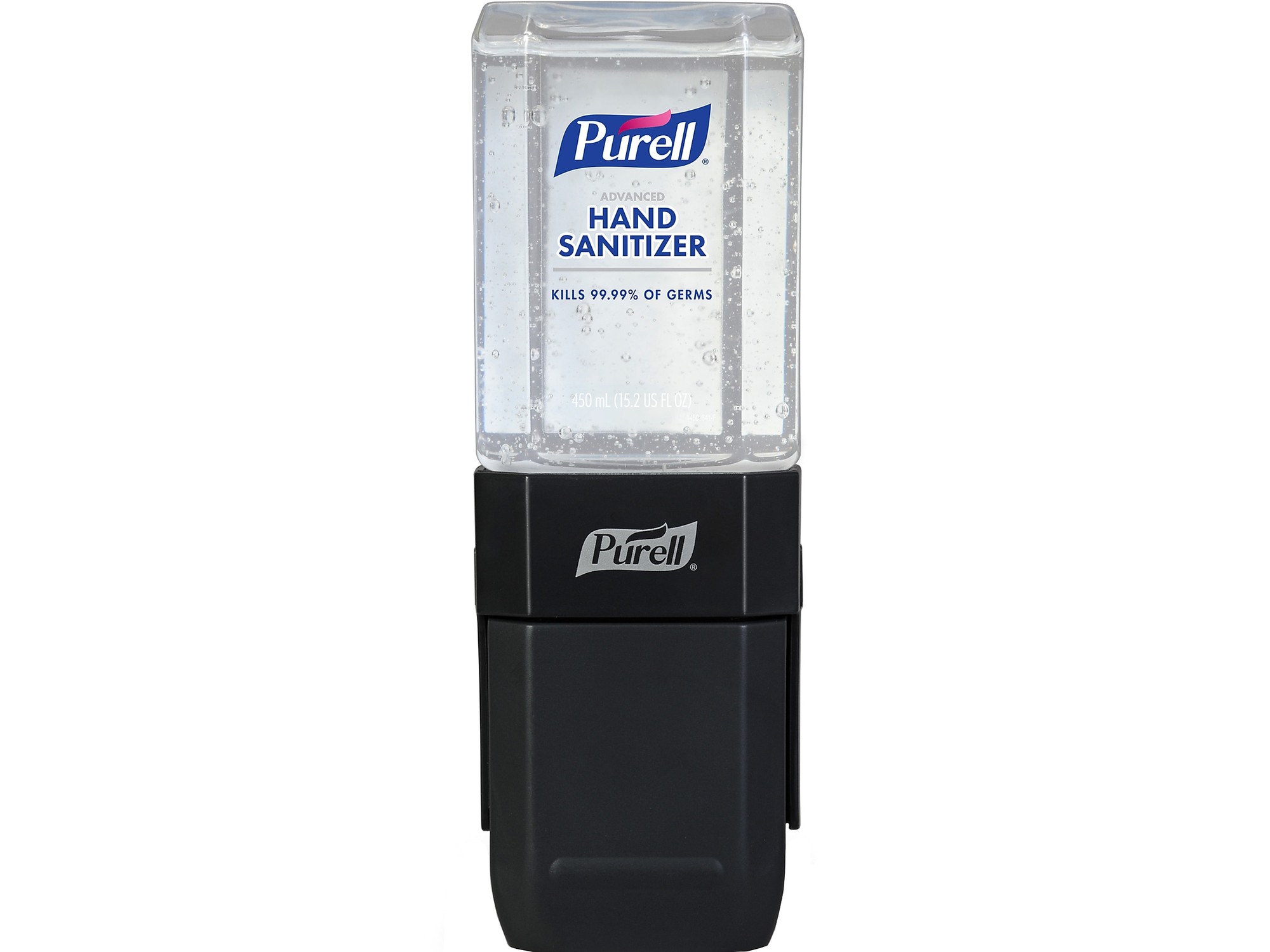 ES1 Hand Sanitizer Dispenser Starter Kit, 450 mL, 3.12 x 5.88 x 5.81, Graphite, 6/Case