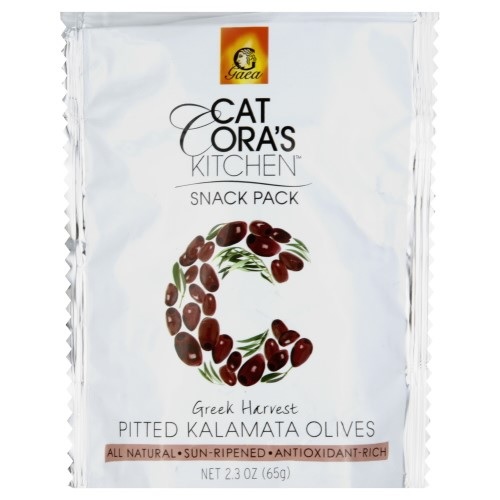 Gaea Cat Cora's Kitchen Snack Pack Pitted Kalamata Olives (8x2.3 OZ)