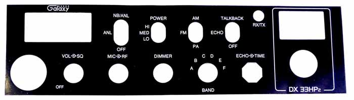 Faceplate For The Dx33Hp2