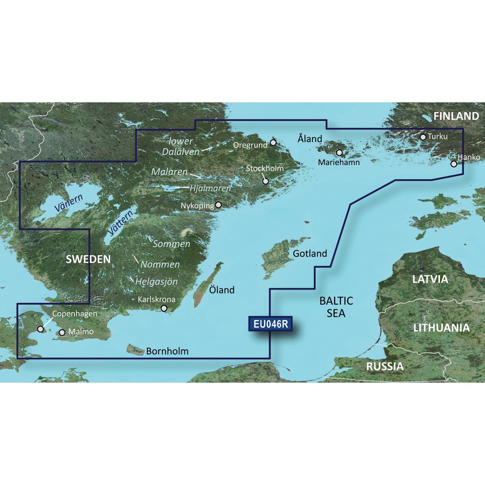 Garmin BlueChart g3 Vision HD - VEU046R - Öregrund, Åland to Malmö - microSD/SD