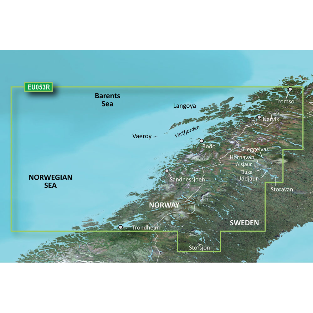 Garmin BlueChart g3 Vision HD - VEU053R - Trondheim - Tromsø - microSD/SD