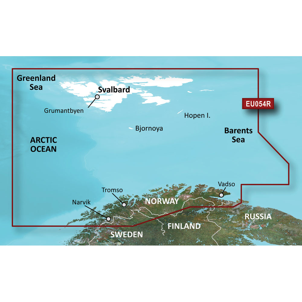 Garmin BlueChart g3 Vision HD - VEU054R - Vestfjd-Svalbard-Varanger - microSD/SD