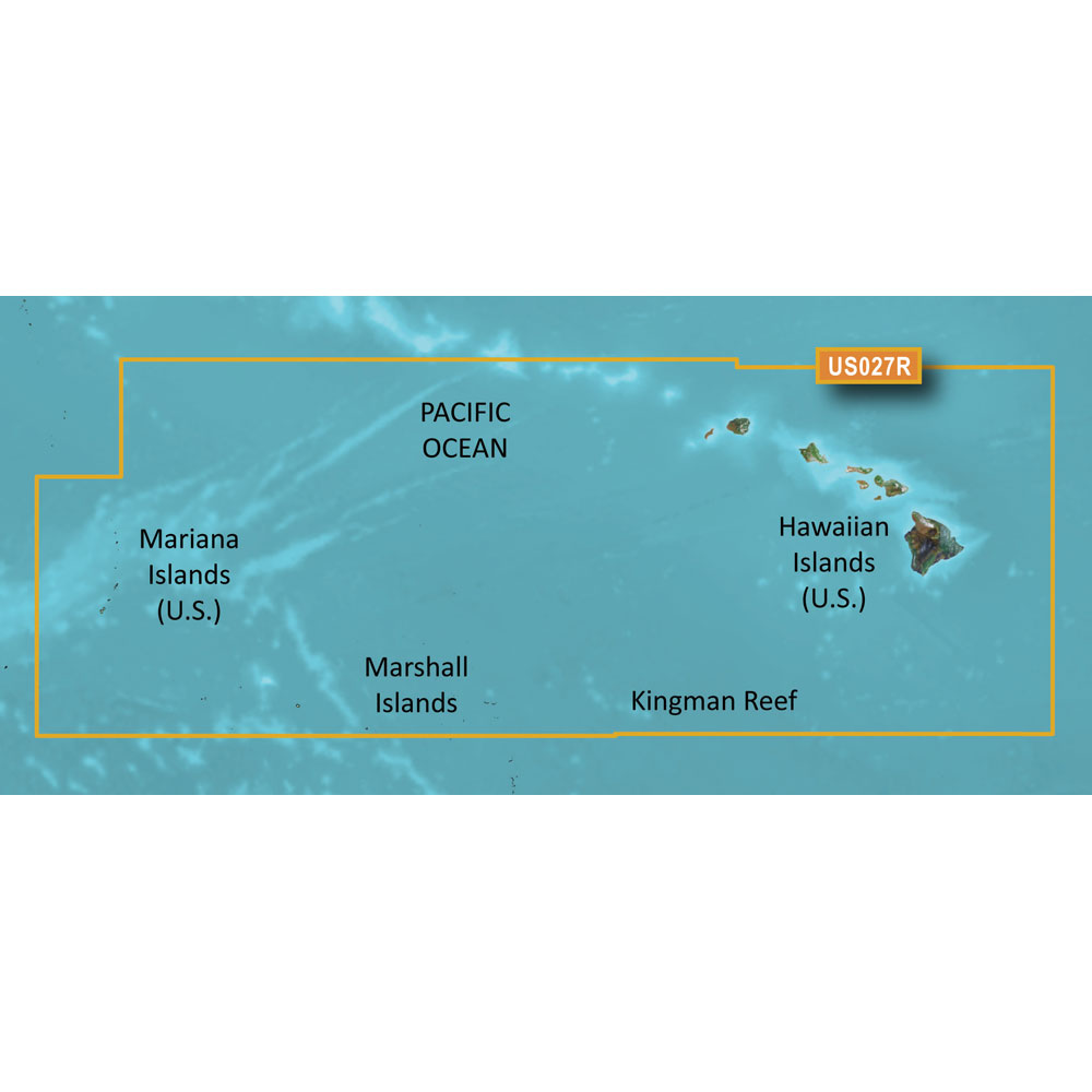 Garmin BlueChart g3 HD - HXUS027R - Hawaiian Islands - Mariana Islands - microSD/SD