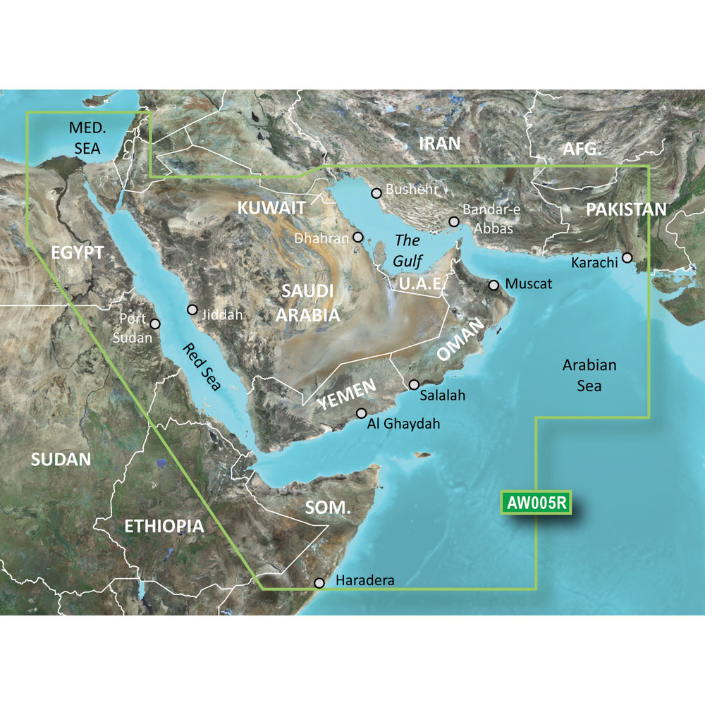 Garmin BlueChart g2 HD - HAW005R - The Gulf & Red Sea - microSD/SD