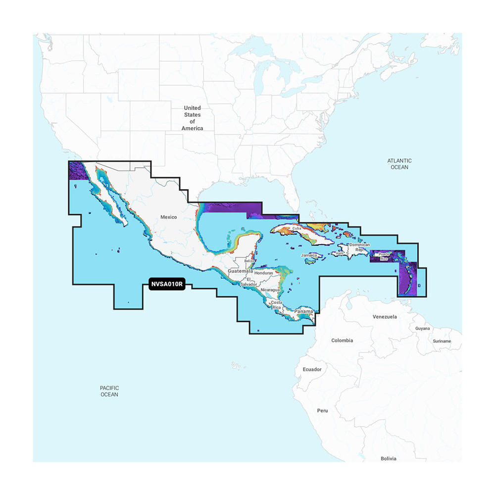 Garmin Navionics Vision+ NVSA010R Central America & Caribbean