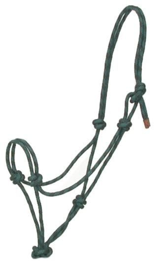 Gatsby Classic Cowboy Rope Halter Horse Hunter/Black