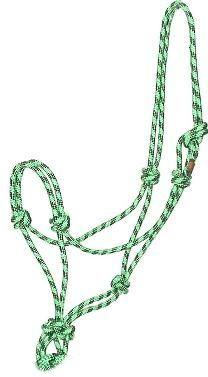 Gatsby Classic Cowboy Rope Halter Horse Lime Green/Black