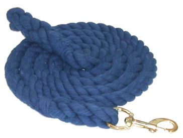 Gatsby Cotton 10' Lead With Bolt Snap 10' Royal Blue