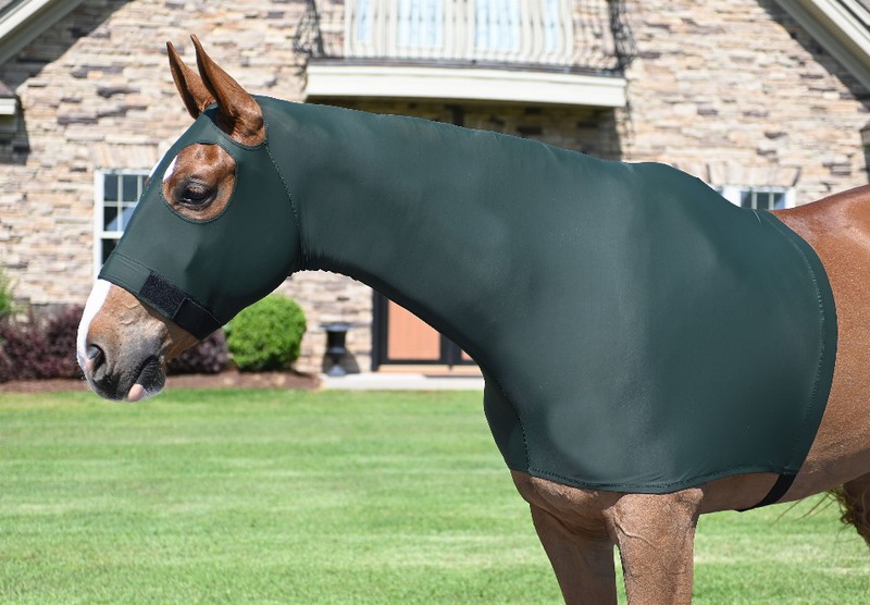 Gatsby Lycra Pull On Slicker Hood X-Large (1400-1600lbs) Hunter