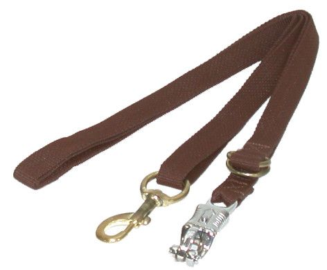 Gatsby Nylon Cross Ties With Panic Snap 60"-110" Brown