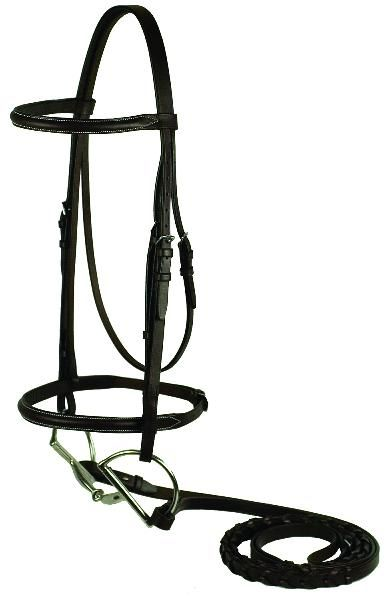 Gatsby Plain Raised Bridle Pony Havanna