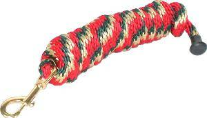 Gatsby Polypropylene 8' Lead with Snap 8' Red/Gold/Hunter